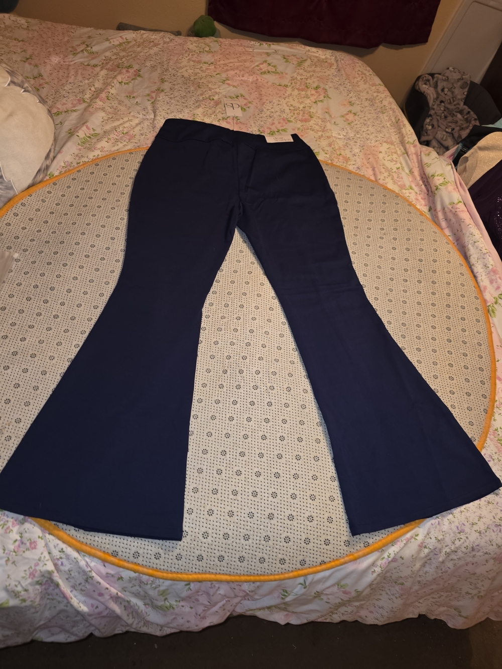 NWT Dear Scarlett It’s Magic Flare Pants Navy Blue Plus Size 2X - Picture 2 of 5